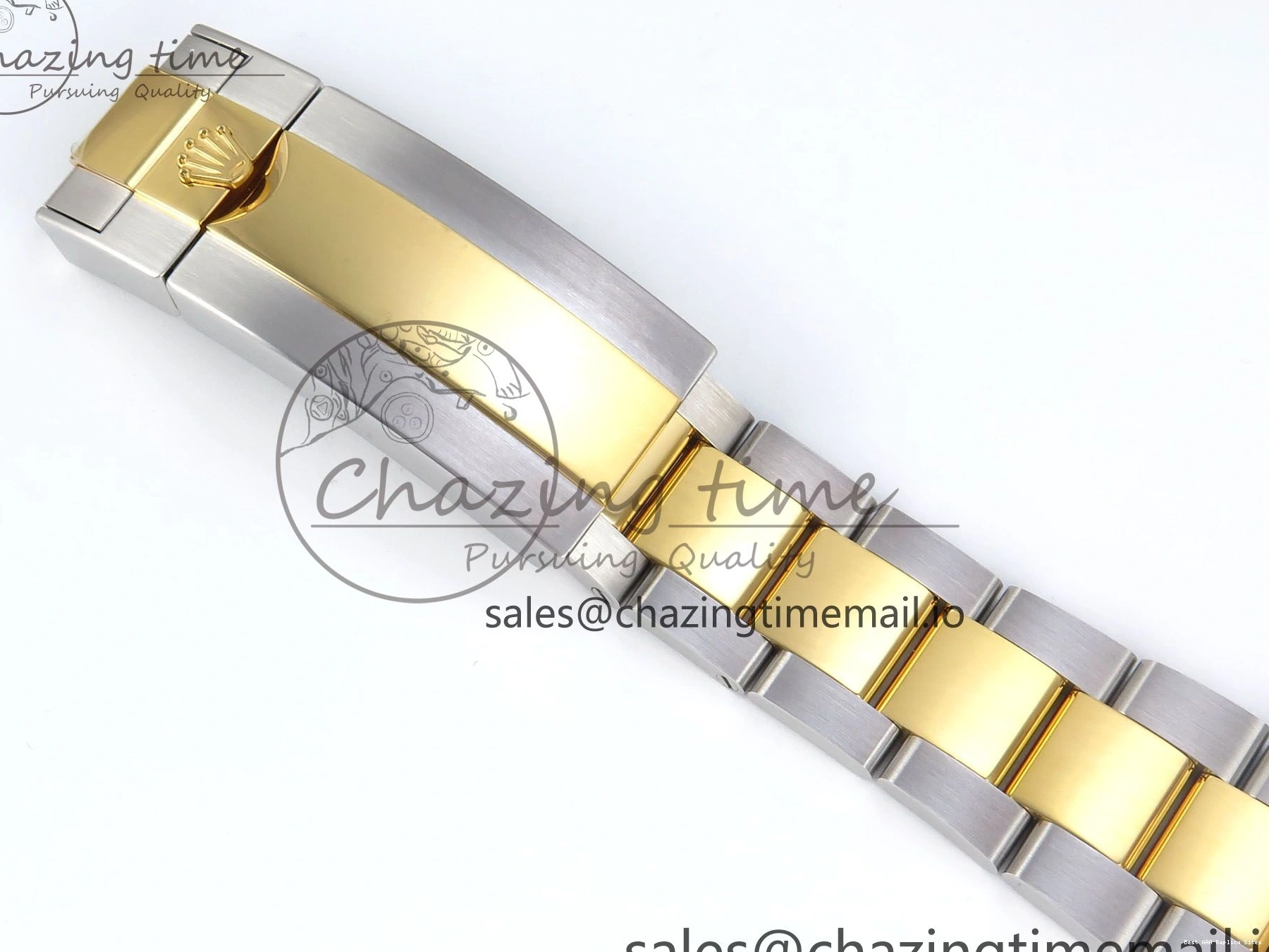 Best AAA Replica Sites Submariner YG Steel Bracelet 374 904L Dial 1:1 on Best Oyster Blue SH SS Edition Seasonal ARF SS YG 126613LB 0115